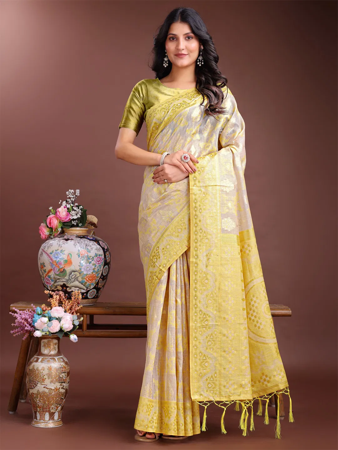 Linen Queen Vol 7 By Astita Linen Cotton Wedding Wear Saree Suppliers In India